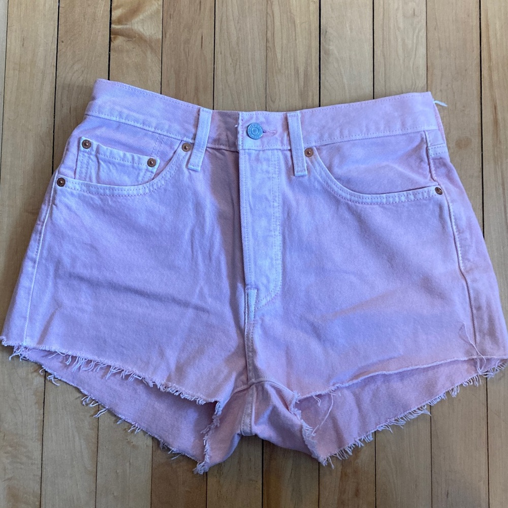 Levi's Light Pink Jean Shorts